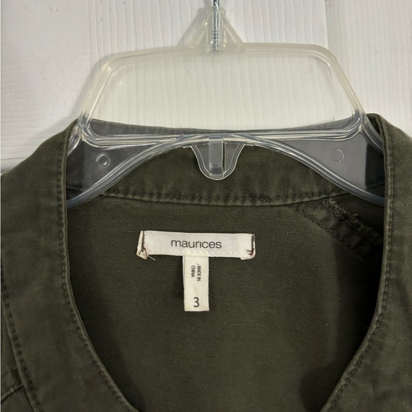 Maurice’s Size 3X Green Cargo-Material Jacket, Worn a couple of times. - Picture 2 of 2
